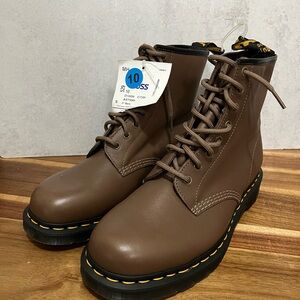Dr Martens 1460 Artimus Leather Lace Up Boots Men’s Size 10 Khaki Brown